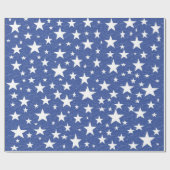Sternenklares sternenklare Nachtblau-Packpapier Geschenkpapier (Flach)