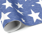 Sternenklares sternenklare Nachtblau-Packpapier Geschenkpapier (Rolleneckpunkt)