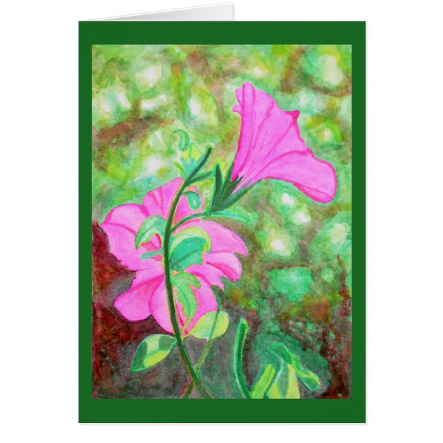 Sternenklares, sternenklares Winden-Aquarell (Vorne)