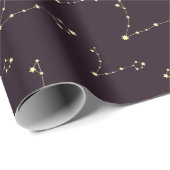 Sternenkonstellation der Astrologie Fisces kosmisc Geschenkpapier (Rolleneckpunkt)