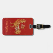 Sternenkonstellation des chinesischen Zodiac-Horos Gepäckanhänger (Vorderseite horizontal)