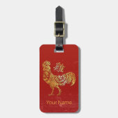 Sternenkonstellation des chinesischen Zodiac-Horos Gepäckanhänger (Vorderseite vertikal)
