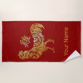 Sternenkonstellation des chinesischen Zodiac-Horos Strandtuch (Vorderseite)