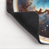 Sternenkonstellation in einer Tasse Kaffee Mousepad (Ecke)