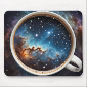 Sternenkonstellation in einer Tasse Kaffee Mousepad (Vorne)