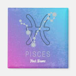 Sternenkonstellation Pisces Zodiac Sign Horoskop Magnet