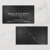 Sternenkonstellations-Diagramm (B&W) Astrologer Visitenkarte (Vorne/Hinten)