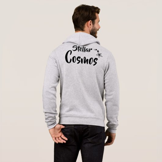 Sternenkosmos-T-Shirt Hoodie (Schwarz voll)