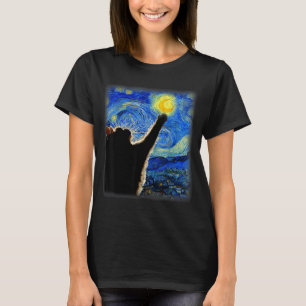 Sternenkunst Katze Sternenkunst Katze Katzenliebha T-Shirt