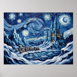 Sternenlandschaft der Insel der verlorenen Spielsa Poster