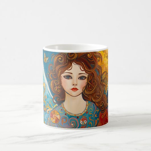 Sternenlicht Engel Kaffeetasse (Mittel)