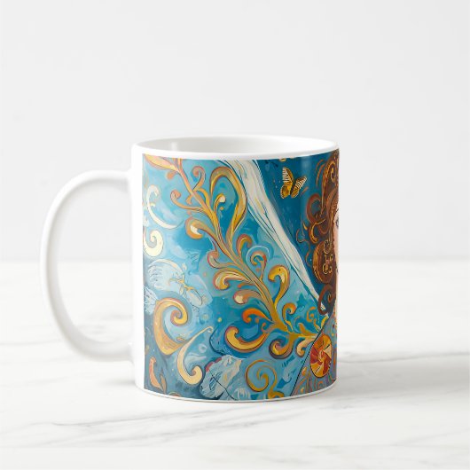 Sternenlicht Engel Kaffeetasse (Links)