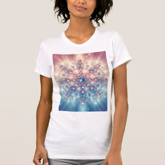 Sternenlicht-Kristallschneeflocke — Pastell-Juwel- T-Shirt