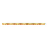 Sternenlicht Rot & Gold Satinband (Vorderseite)