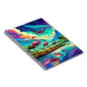 Sternenlicht See Flamingo Notizbuch Notizblock (Rechte Seite)