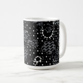 Sternenlicht-Siebdruck-Kolbendesign Kaffeetasse (VorderseiteRechts)