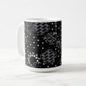 Sternenlicht-Siebdruck-Kolbendesign Kaffeetasse (Vorderseite Links)