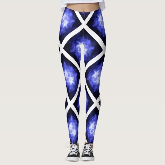 Sternenlicht Sternenhellblaue Leggings (Vorderseite)