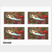 Sternenmädchen Rechteckiger Aufkleber (Blatt)