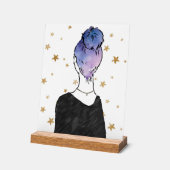 Sternenmädchen-Schild Acrylschild (Winkel)