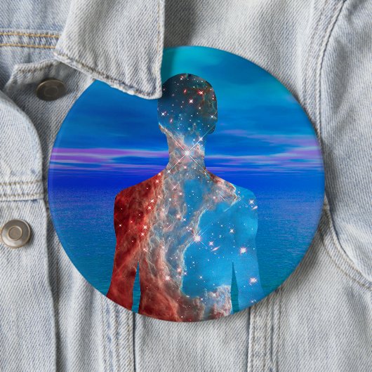 Sternenmann-Knopf Button (Beispiel)