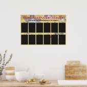 Sternenmitarbeiter des Monats Foto-Display Poster (Küche)