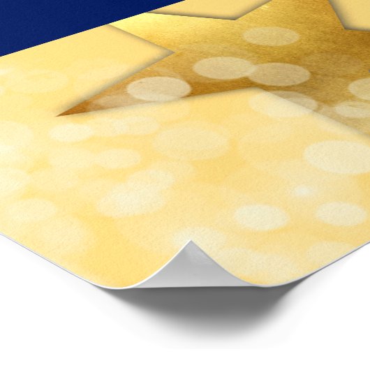 Sternenmitarbeiter des Monats Foto-Display Poster (Ecke)