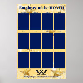 Sternenmitarbeiter des Monats Foto-Display Poster