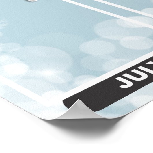 Sternenmitarbeiter des Monats Foto-Display Poster (Ecke)