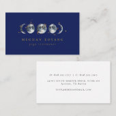 Sternenmond-Phase| Navy Visitenkarte (Vorne/Hinten)