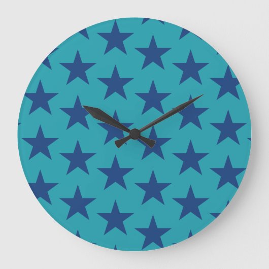 Sternenmuster 8 große wanduhr (Vorderseite)