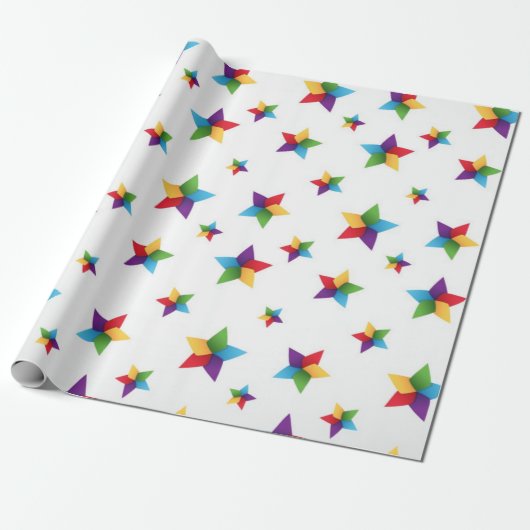 Sternenmuster Geschenkpapier (Ungerollt)