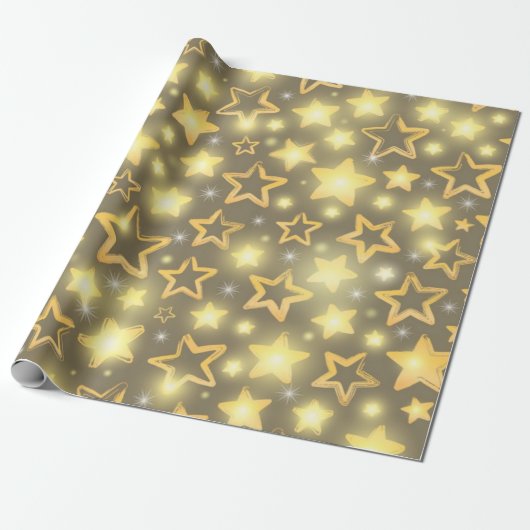 Sternenmuster Geschenkpapier (Ungerollt)