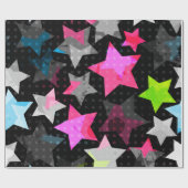 Sternenmuster Geschenkpapier (Flach)