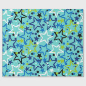 Sternenmuster Geschenkpapier (Flach)