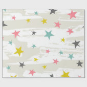 Sternenmuster Geschenkpapier (Flach)