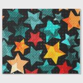 Sternenmuster Geschenkpapier (Flach)