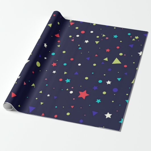 Sternenmuster Geschenkpapier (Ungerollt)
