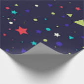 Sternenmuster Geschenkpapier (Ecke)
