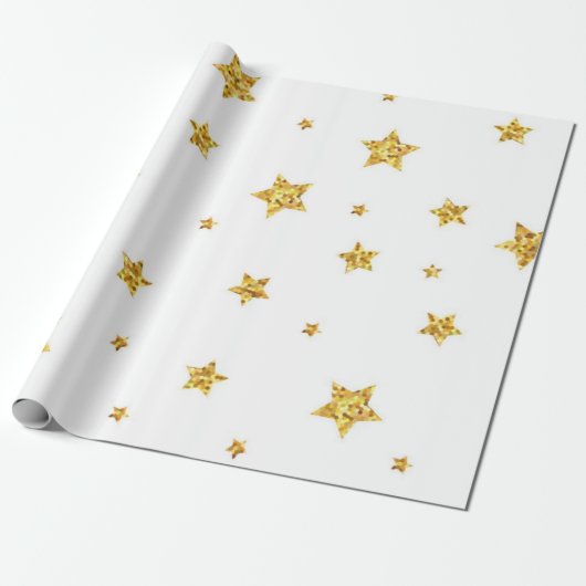 Sternenmuster Geschenkpapier (Ungerollt)