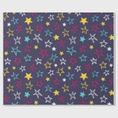 Sternenmuster Geschenkpapier (Flach)