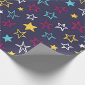 Sternenmuster Geschenkpapier (Ecke)