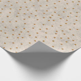 Sternenmuster-Geschenkpapier mit Gold Geschenkpapier