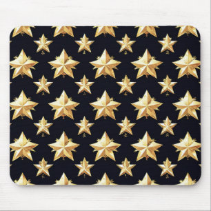 Sternenmuster in Gold Mousepad
