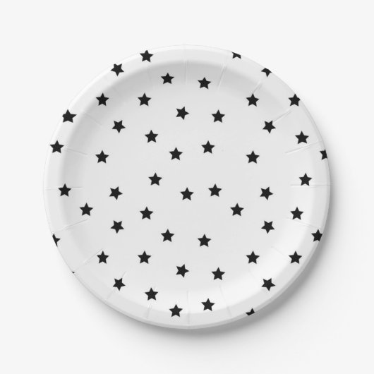Sternenmuster Pappteller (Vorderseite)