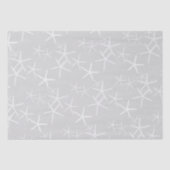 Sternenmuster Silver Grau Tissue Paper Seidenpapier (Vorderseite)