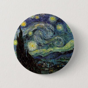 Sternennacht,1889,Vincent van Gogh Button