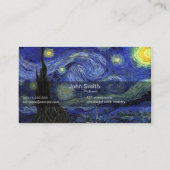 Sternennacht,1889,Vincent van Gogh Visitenkarte (Rückseite)