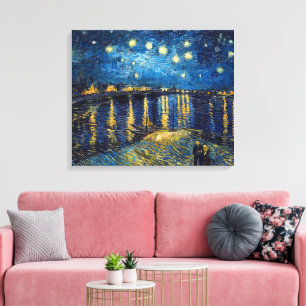 Sternennacht am Rhone Van Gogh Leinwanddruck