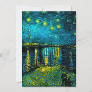 Sternennacht am Rhone von Van Gogh Einladung